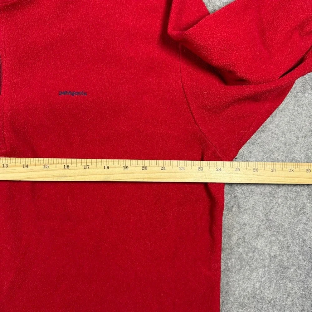 Vintage‎ Patagonia Capilene Fleece Pullover Mens XXL Red Quarter Zip Made in USA